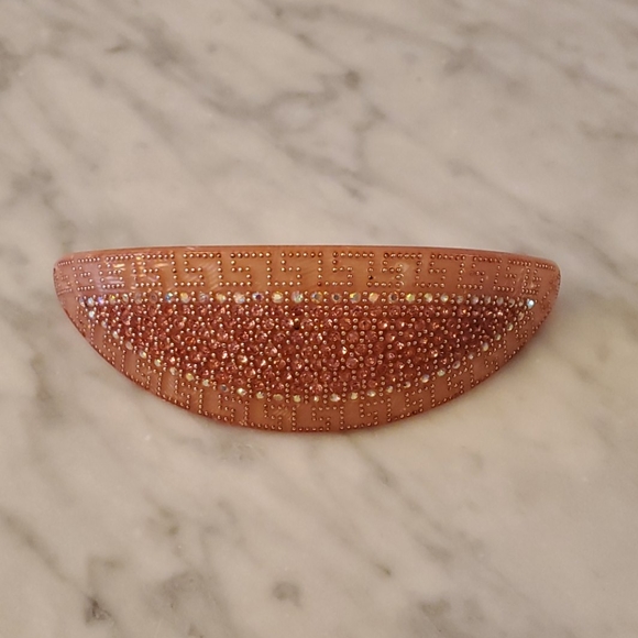 Set of 4 beaded barrette hair clips (+Hair tie) - Picture 2 of 6